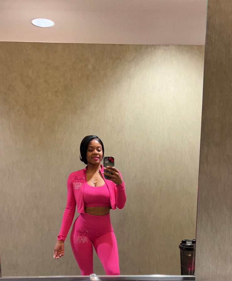 Exclusive Bling Beauty In Beastmode Workout Set