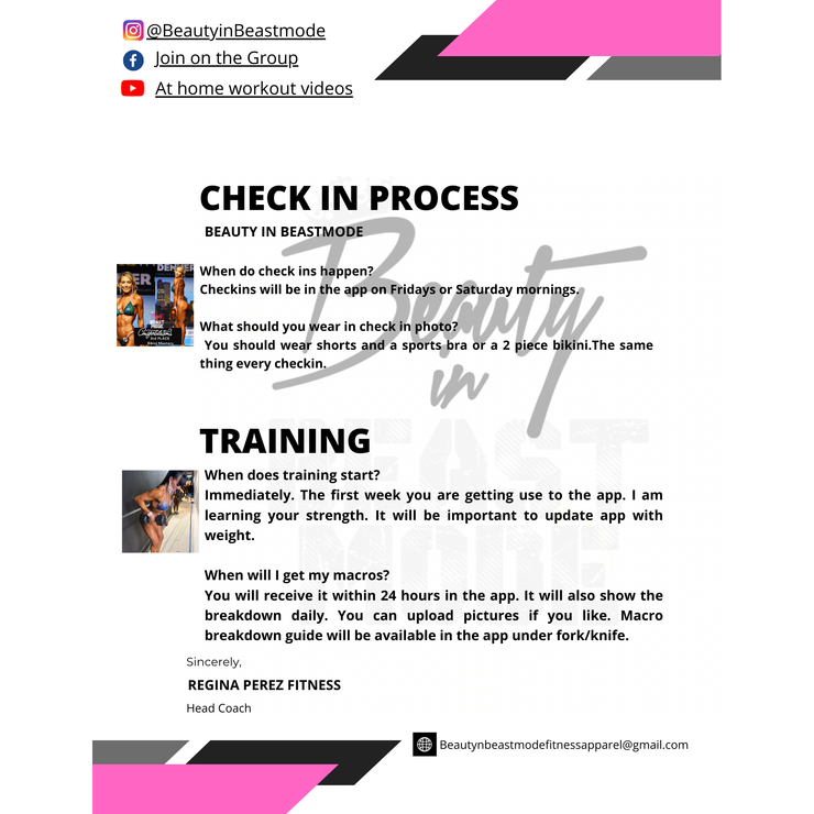 NO DISCOUNT - COMPETITION and LIFESTYLE PREP TEAM BEAUTY IN BEASTMODE