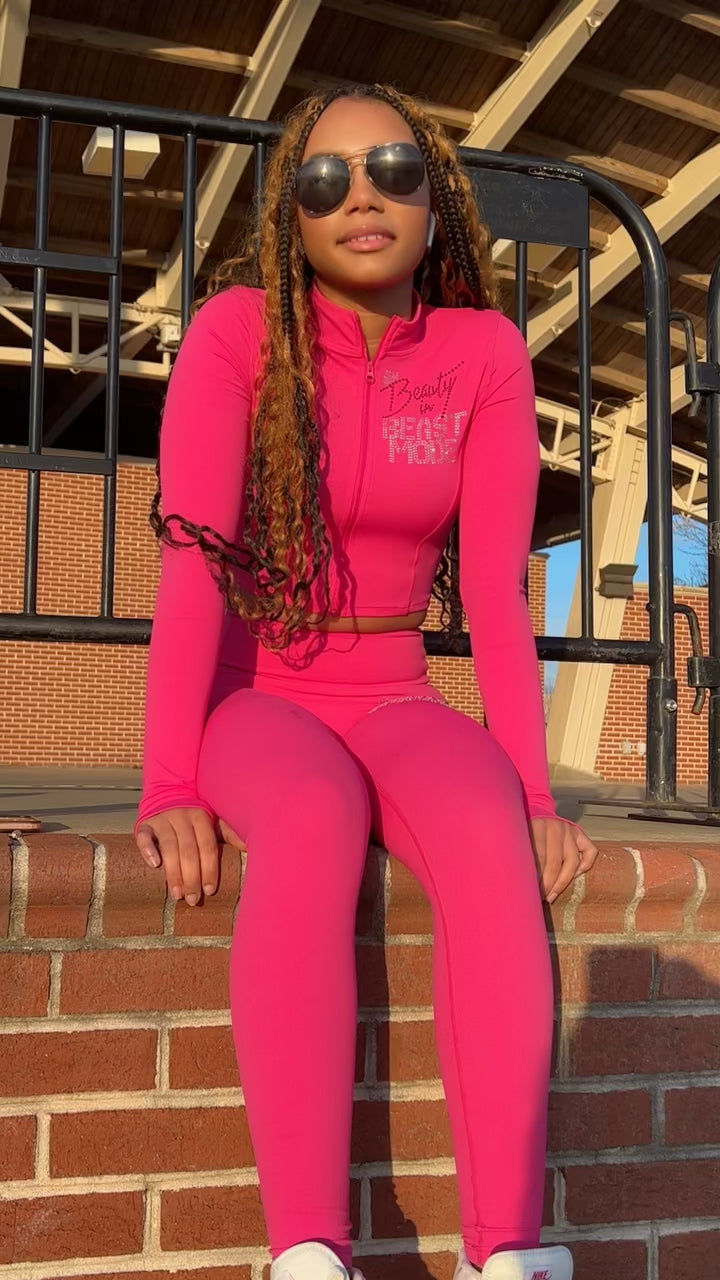Exclusive Bling Beauty In Beastmode Workout Set