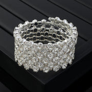 6 Row Rhinestone Bracelet