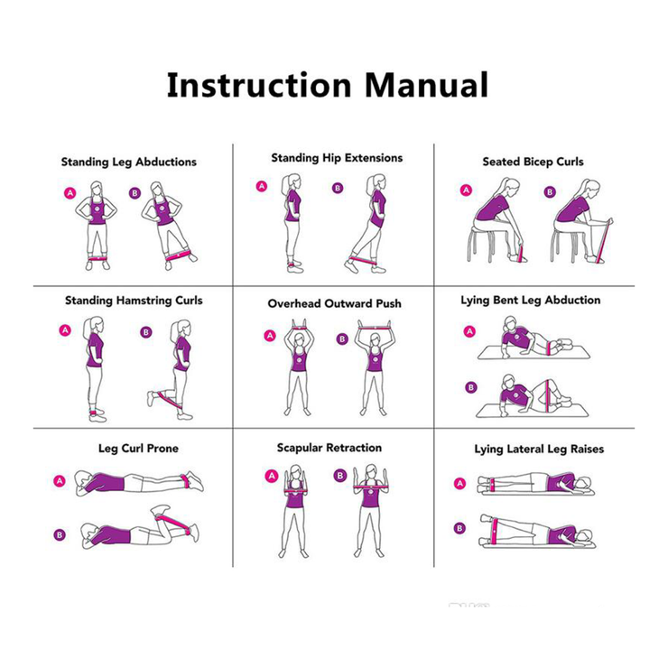 Backstage Pump it Bands| 7 Piece Resistance Bands